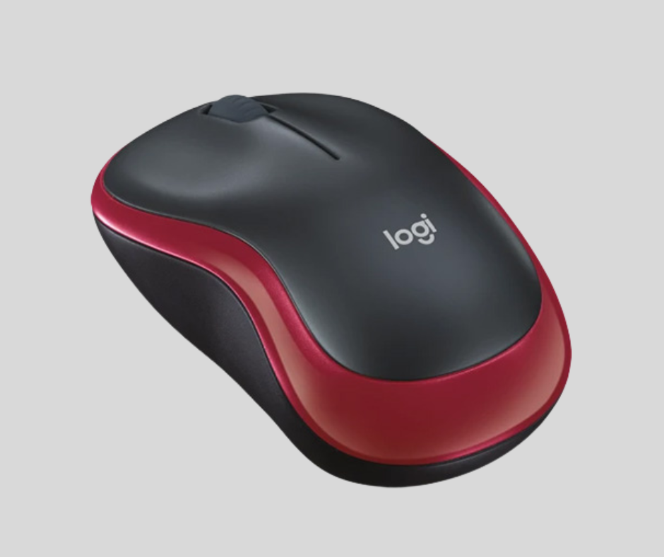 LOGITECH M185 WIRELESS MOUSE ( RED ) - Image 4